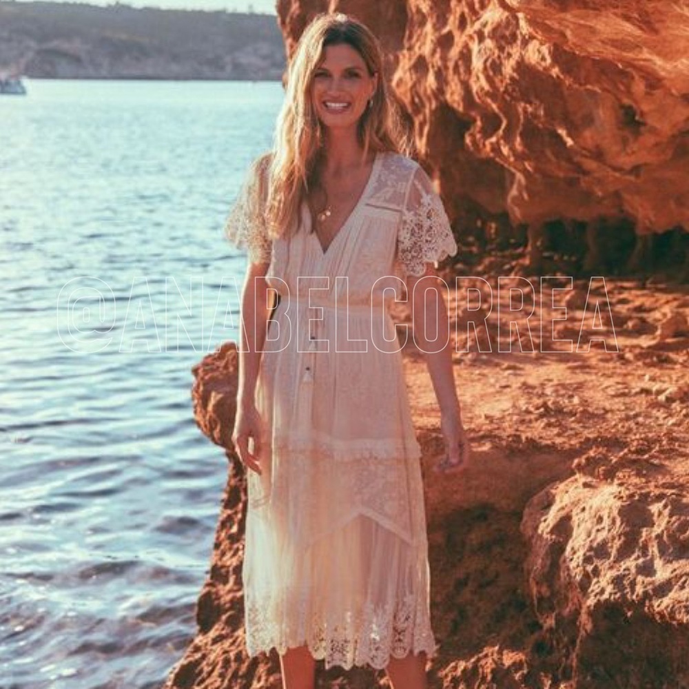 Spell Maggie Embroidered Midi Dress – Medium